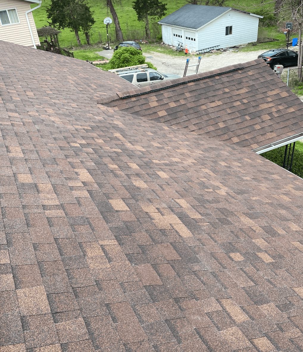 brownwood shingles installed in home trudefinition duration owens corning