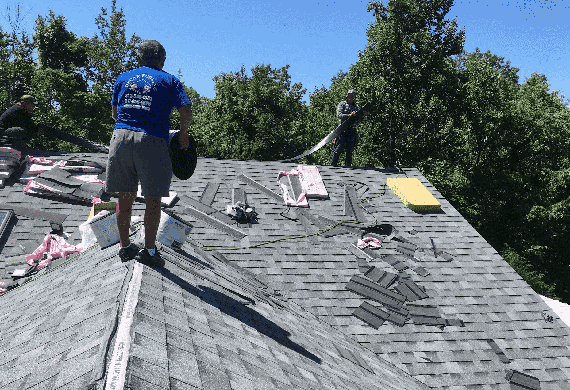 quarry gray roof installation shingles in Indianapolis trudefinition Owens corning duration