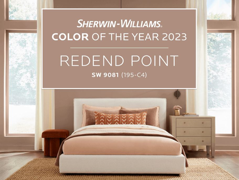 sherwin williams color of the year 2023 redend point
