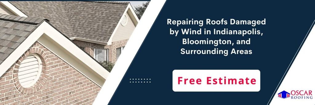 how to identify wind roof damage